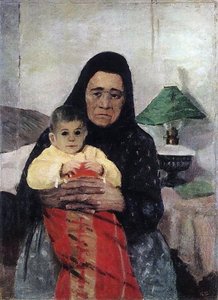 Nanny With Child — Igor Emmanuilovich Grabar