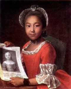 Portrait Of Kalmyk Girl Annushka — Ivan Petrovich Argunov