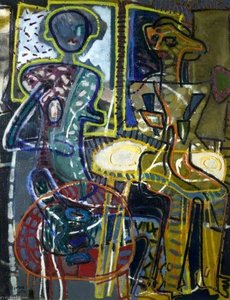 Two Women in a Café