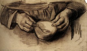 Schoß Mit Händen Und Einer Schale — Vincent Willem Van Gogh