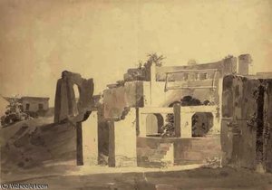 A Well In The Fort At Monghyr, Bihar — Thomas Daniell