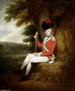 Captain Edward William Leyborne-popham — Arthur William Devis