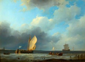 Sea Piece A Threatening Sky