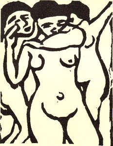 Three Figures (the Brothel) — Maurice De Vlaminck