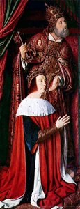 Peter Ii De Beaujeu Of Bourbon With St. Peter - Left Wing Of The Bourbon Altarpiece — Jean Hey