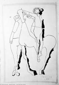 Two Men And A Horse — Marino Marini