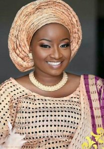 Creamed Pink Aso-oke — Abimbola Omotoyosi Ipaye