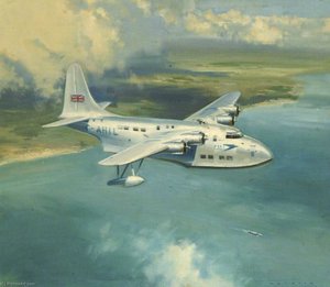 Boac Shorts S45a Solent Seaplane, ‘salisbury’ — Frank Wootton