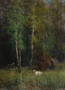 Hunting In The Woods — Ivan Pavlovich Pokhitonov