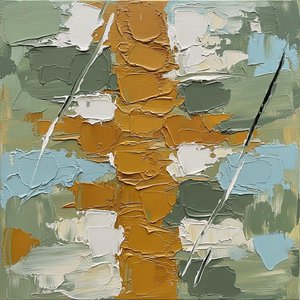 Monolithic Ochre Tectonic: A Singular Study In Fragmented Earth And Textured Light — Laurent Fabre