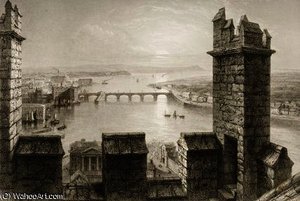 The River Shannon And Limerick From The Cathedral — William Henry Bartlett, Academic Realism