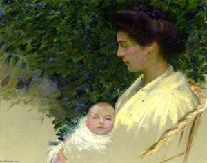 Mother And Baby (alice Grew And Anita) — Lilla Cabot Perry