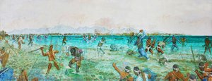 Fresco Battle Of Mactan. Lapulapu Monument — José María Núñez