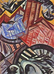 The Factory And The Bridge — Olga Rozanova