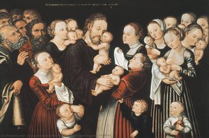 Christ Blessing The Children — Lucas Cranach The Elder