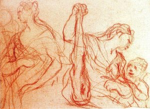 Study For Hercules And Omphale — Luca Giordano, Italian Renaissance