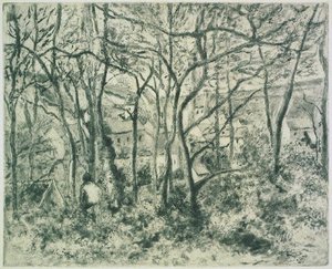Wooded Landscape At The Hermitage — Camille Pissarro