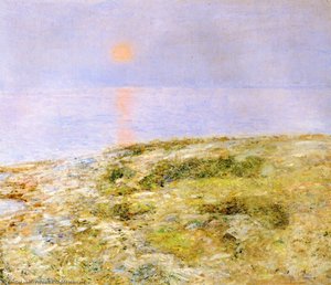 Sunset, Isle Of Shoals — Frederick Childe Hassam, Impressionism
