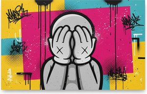 Silencio Fragmentado En Medio Del Caos Vibrante De Ecos Geométricos Cromáticos — Laurent Charpentier