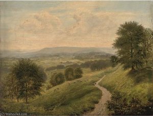 A Path Through A Summer Landscape — Arthur Gilbert