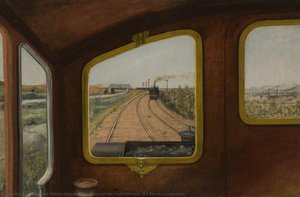 View Through The Front Window Of A Steam Locomotive — Herbert William Garratt