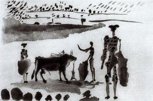 Después De La Estocada El Torero Señala La Muerte Del Toro — Pablo Picasso