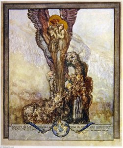 Illustration From Dante's 'divine Comedy', Paradise, Canto Xxiii — Franz Von Bayros