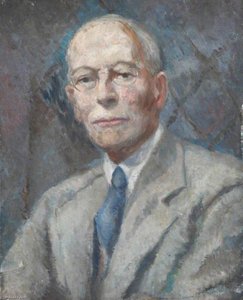 Portrait Of A Man Wearing A Blue Tie — Alan Francis Clutton Brock