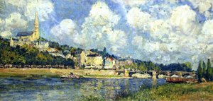 The River At Saint Cloud — Alfred Sisley