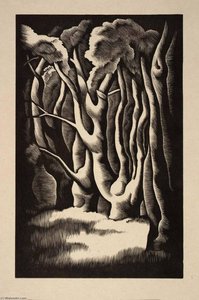 Wood Interior — Howard Cook