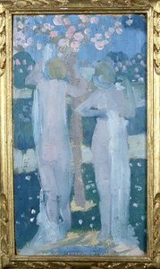 Femmes Au Lilas Nus Au Crépuscule (etude Pour L'eternel Printemps) — Denis Maurice