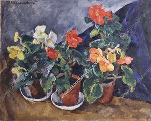 Begonias — Pyotr Konchalovsky