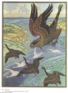 Falcon. Illustration For The Epic ''volga'' — Ivan Yakovlevich Bilibin