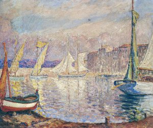 The Port At Saint Tropez — Henri Lebasque