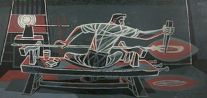 Man Drawing Out Molten Glass — Cliff Rowe