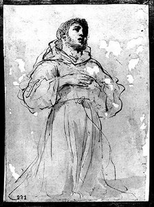 Saint Francis In Adoration — Guercino