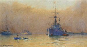 In the harbour at Portsmouth