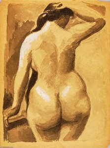 Back View Of Female Nude — Carl Newman