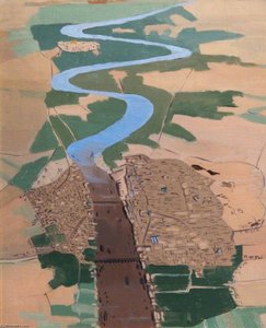 Baghdad And The River Tigris From 10,000 Feet, Looking North Towards Khadimain — Richard Carline