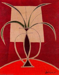Red Vase — Oscar Dominguez
