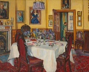 Dining Room — Marie Louise Roosevelt Pierrepont, Academic Realism