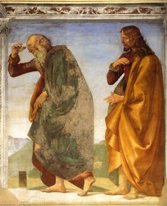 Pair Of Apostles In Dispute — Luca Signorelli, Renaissance
