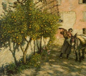 Gathering Oranges — Henry Herbert La Thangue