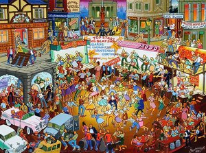 People Dancing To Bands, Sheffield — Džo Skarburo, Pop Art