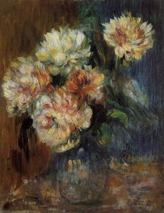 Vase Of Peonies — Pierre-auguste Renoir
