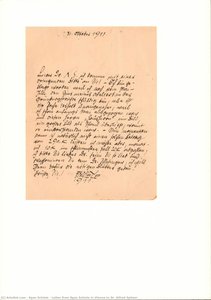 Carta De Egon Schiele A Dr. Alfred Spitzer — Egon Schiele, Expressionist Painting