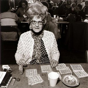 Bingo Player, Saint Casimer's Church Hall, From The East Baltimore Documentary Survey Project — Elinor Cahn