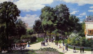 The Champs-elysees During The Paris Fair Of 1867 — Pierre-auguste Renoir, Impressionism