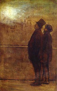 The Nocturnal Travellers — Honoré Daumier