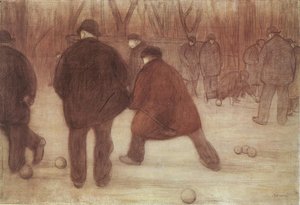 Skittle-players — József Rippl-rónai